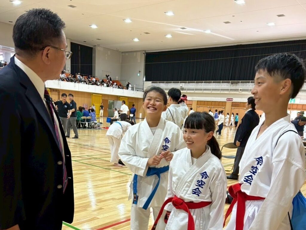 出稽古でお世話になっている先生にご挨拶
